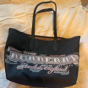 Burberry reversible Graffiti tote bag